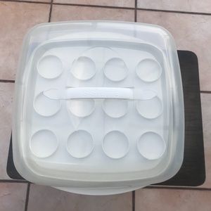Cake box and cake leveler